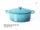 Nồi gang tráng men oval 30cm