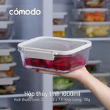 Bộ 14 hộp thuỷ tinh Comodo chịu nhiệt nắp kính
