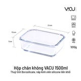 Bộ hộp thuỷ tinh chân không VACU 8 món không kèm bơm