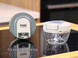 Cối xay tỏi ớt kéo tay cốc Tritan