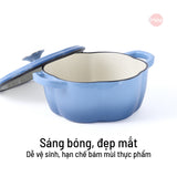 Nồi gang tráng men bí ngô 20cm