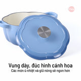 Nồi gang tráng men bí ngô 20cm