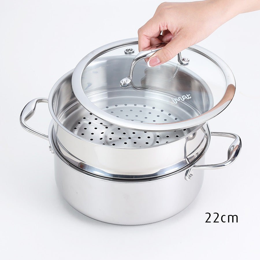 Bộ nồi iMat Hybrid kèm xửng