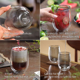Bộ đôi cốc 2 thành NAO thuỷ tinh Hight Borosilicate