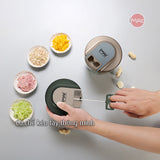 Cối xay tỏi ớt kéo tay cốc Tritan