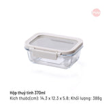Bộ 14 hộp thuỷ tinh Comodo chịu nhiệt nắp kính