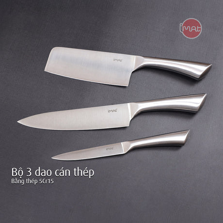 Bộ dao cán gỗ, cán thép iMat