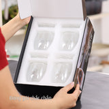 Bộ 4 cốc MEG thuỷ tinh Hight Borosilicate 2 thành cách nhiệt