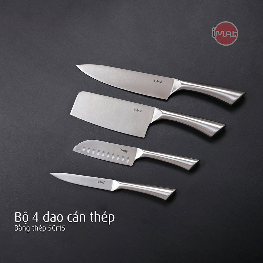 Bộ dao cán gỗ, cán thép iMat