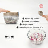 Cối xay tỏi ớt kéo tay cốc Tritan