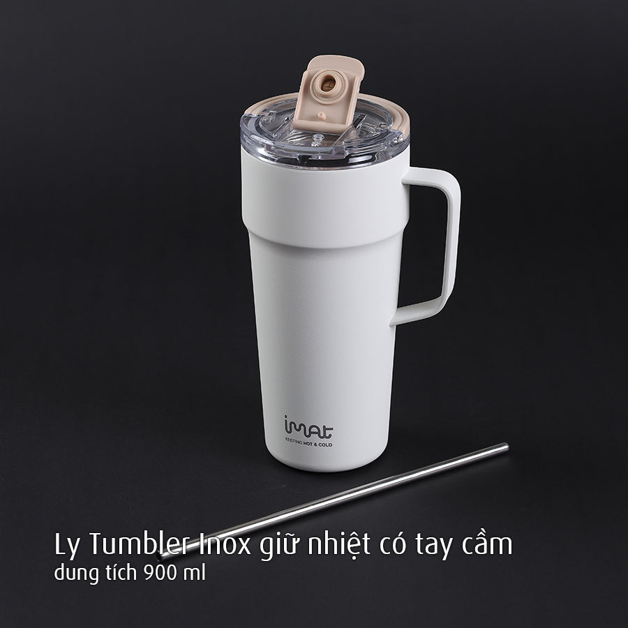 Ly Tumbler Inox giữ nhiệt có tay cầm