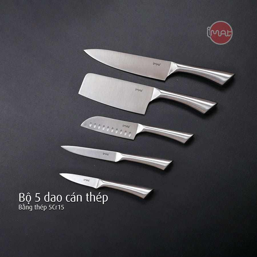 Bộ dao cán gỗ, cán thép iMat