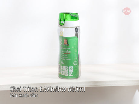 Chai nước Tritan E-Window 600ml, 720ml – Sản xuất tại Hàn Quốc