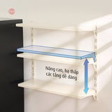 Kệ lắp ráp DIY 3 tầng mâm sắt