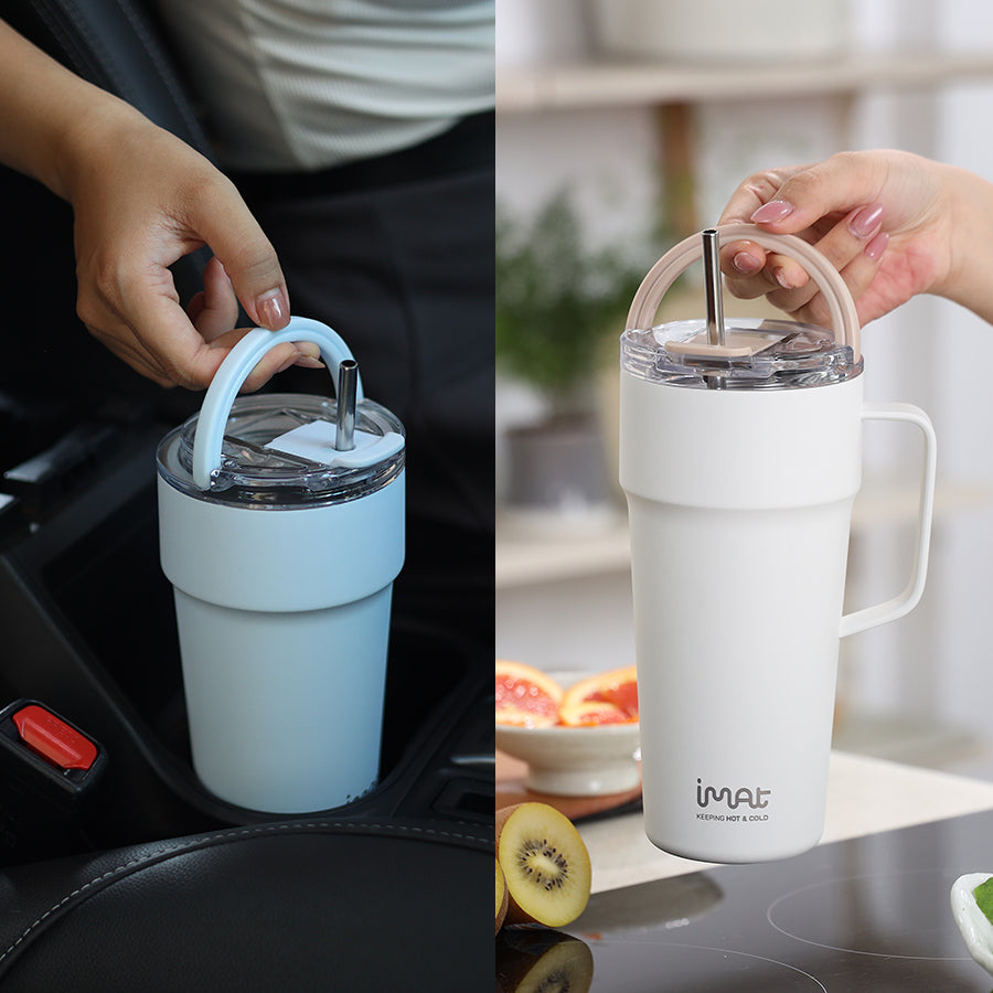 Ly Tumbler Inox giữ nhiệt có tay cầm