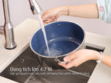 Bộ 5 nồi chảo iMat Hybrid lòng xanh