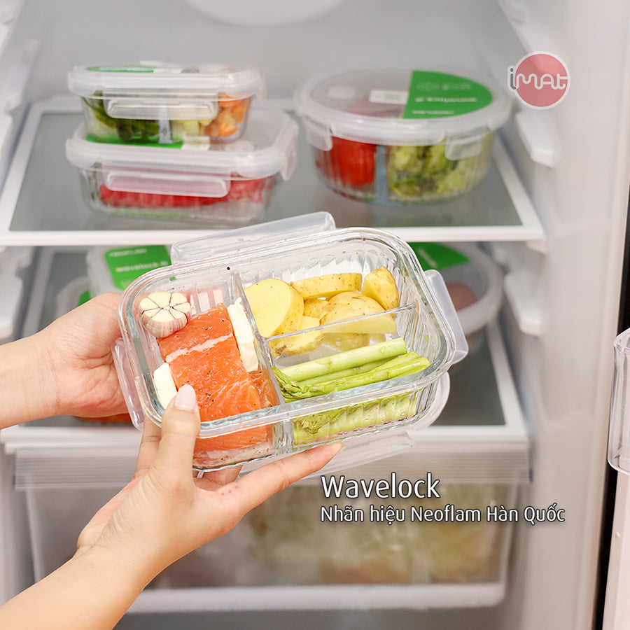 Bộ 12 hộp thuỷ tinh wavelock ( Đã bao gồm phí ship )