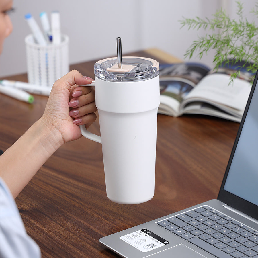 Ly Tumbler Inox giữ nhiệt có tay cầm