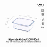 Hộp thuỷ tinh chân không VACU - Neoflam, Hàn Quốc: 570Ml, 950Ml,1.5L, 2.3L