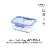 Bộ hộp thuỷ tinh chân không VACU 8 món không kèm bơm