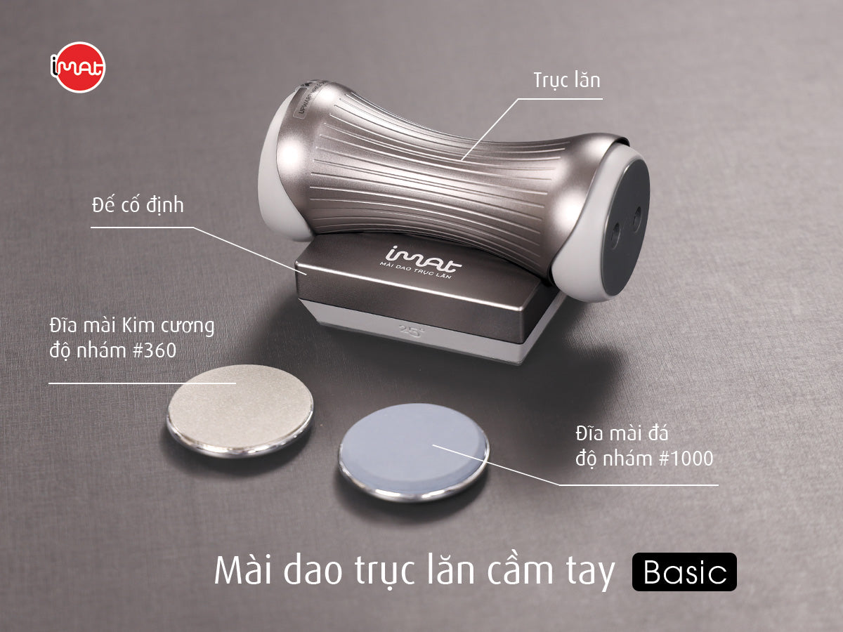 Mài dao trục lăn cầm tay