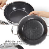 Chảo đa năng hai tay cầm iMat Hybrid lòng đen