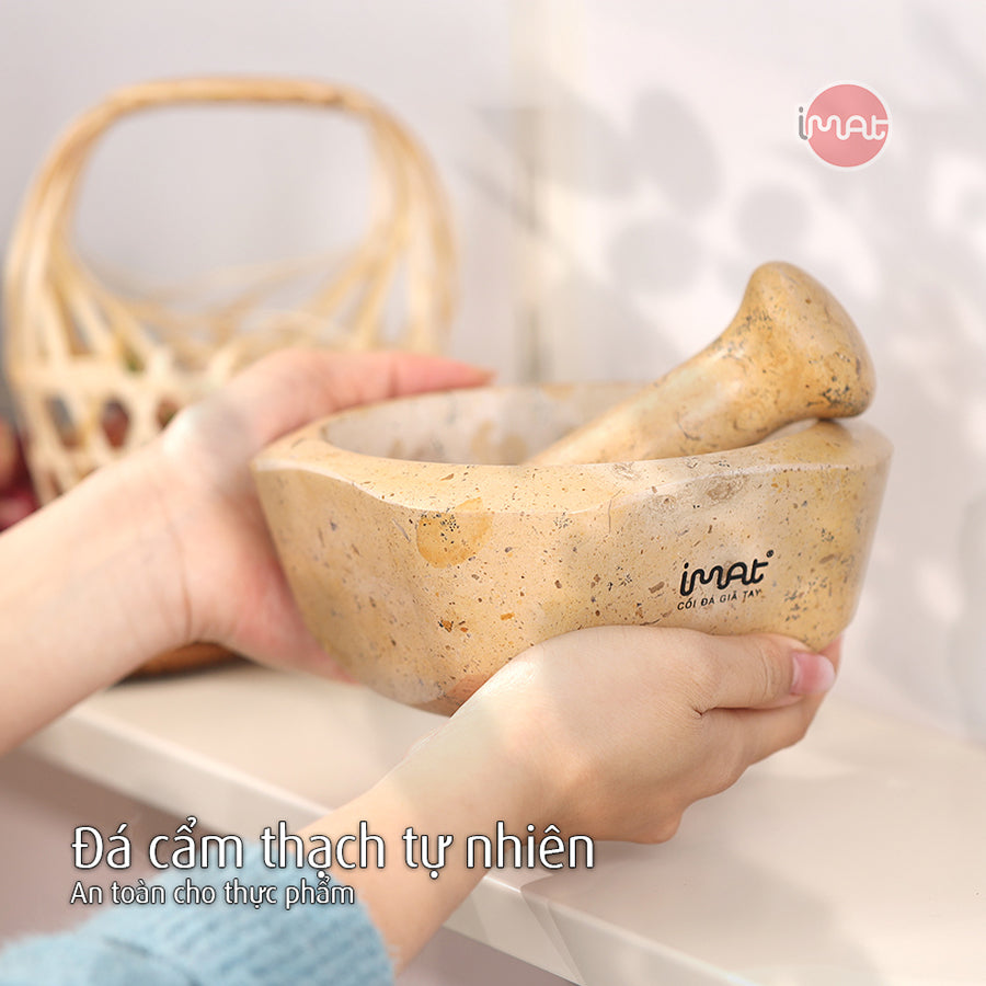 Cối và chày đá Cẩm thạch iMat