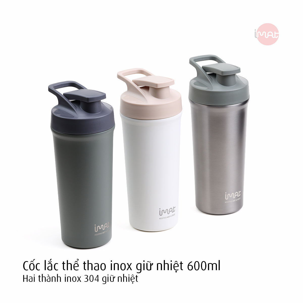 Cốc lắc thể thao inox giữ nhiệt