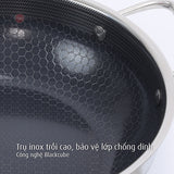 Chảo đa năng hai tay cầm iMat Hybrid lòng đen