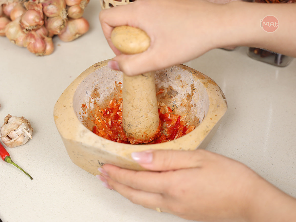 Cối và chày đá Cẩm thạch iMat