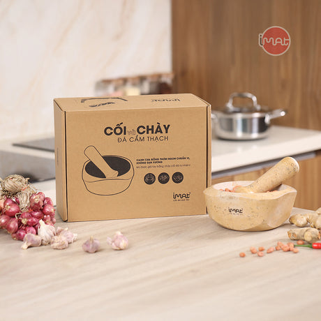 Cối và chày đá Cẩm thạch iMat