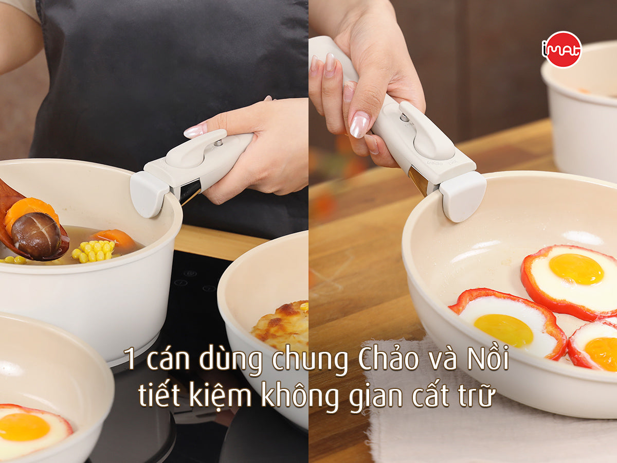 Bộ 3 nồi chảo cán rời Neoflam ( đã bao gồm phí ship )