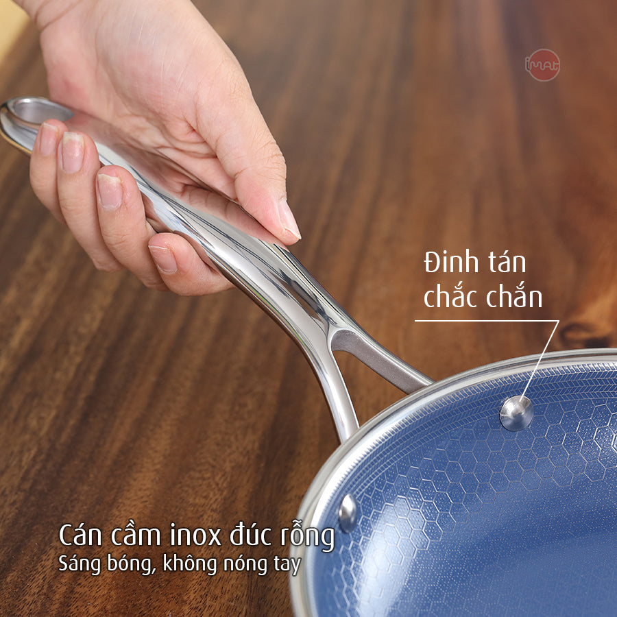 Chảo đa năng iMat Hybrid lòng xanh