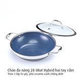 Chảo đa năng iMat Hybrid lòng xanh
