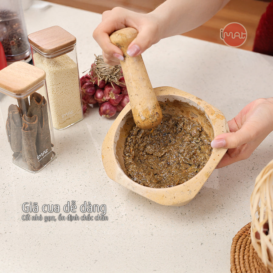 Cối và chày đá Cẩm thạch iMat