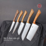 Bộ dao cán gỗ, cán thép iMat