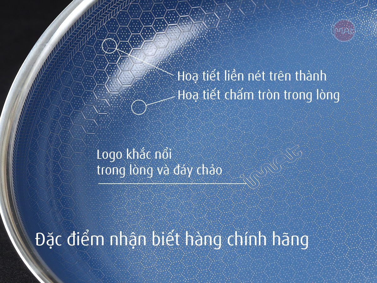Bộ 5 nồi chảo iMat Hybrid tráng gốm xanh