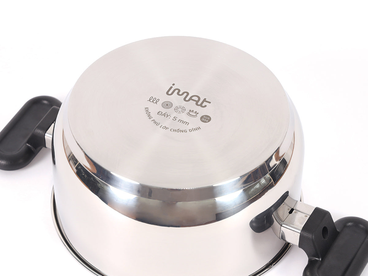 Bộ 5 nồi chảo iNox không chống dính ( đã bao gồm 35k ship)