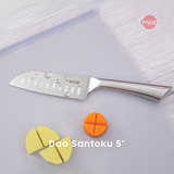 Dao Santoku nhỏ 5" iMat cán thép