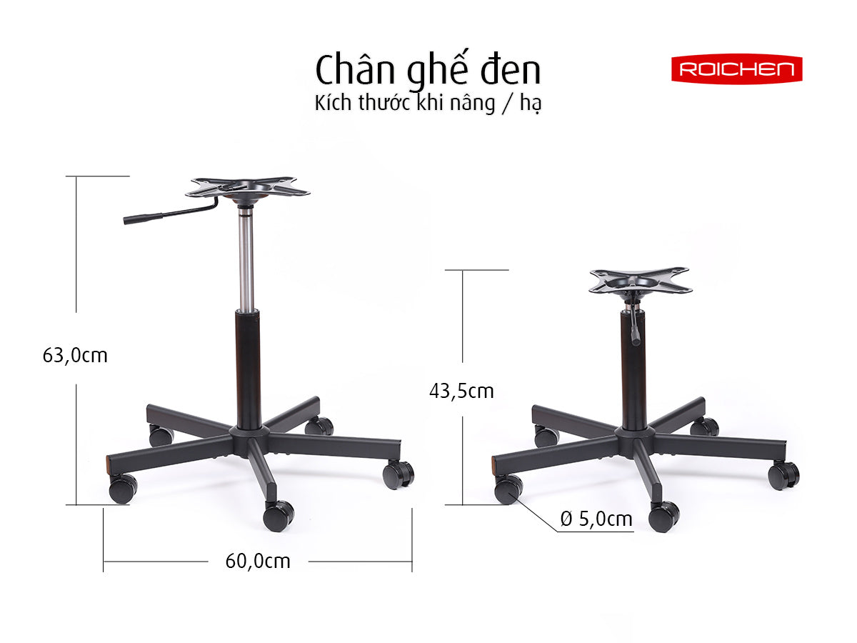 Ghế chỉnh dáng ngồi đúng WOW chân xoay Roichen