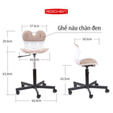 Ghế chỉnh dáng ngồi đúng WOW chân xoay Roichen
