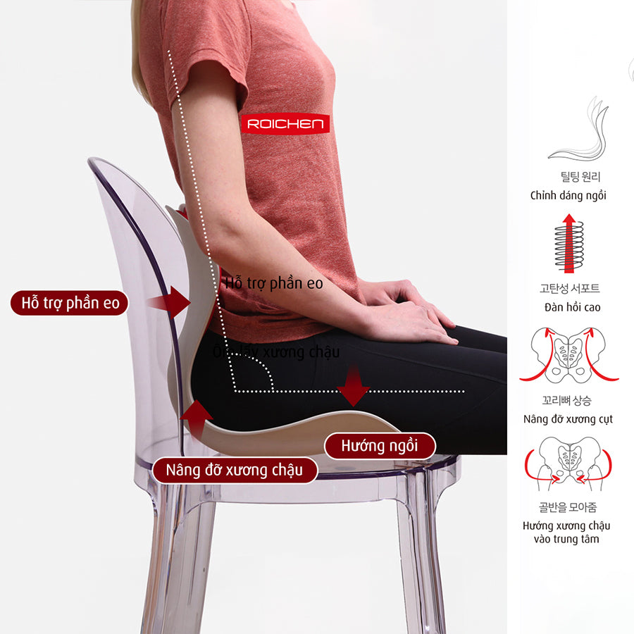 Ghế Chỉnh Dáng Ngồi Đúng Roichen cho Nam