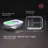 Bộ 12 hộp thuỷ tinh wavelock ( Đã bao gồm phí ship )