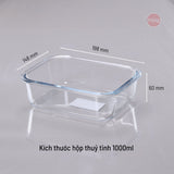 Bộ 14 hộp thuỷ tinh Comodo chịu nhiệt nắp kính