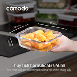 Bộ 14 hộp thuỷ tinh Comodo chịu nhiệt nắp kính