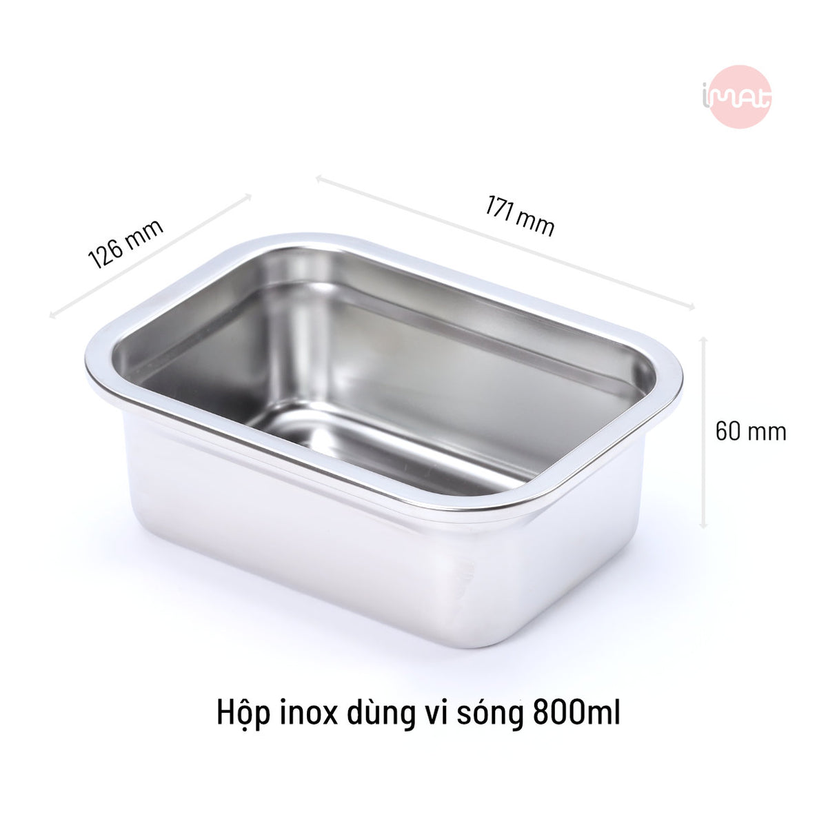 Hộp inox dùng vi sóng, nắp thuỷ tinh các cỡ : 600ml, 800ml, 1L, 1,2L, 1,6L và 2L