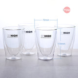 Bộ cốc LATE 2 thành 250ml bằng thuỷ tinh Borosilicate