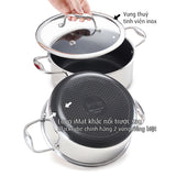 Bộ nồi iMat Hybrid kèm xửng