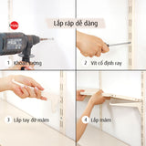 Kệ lắp ráp DIY 3 tầng mâm sắt