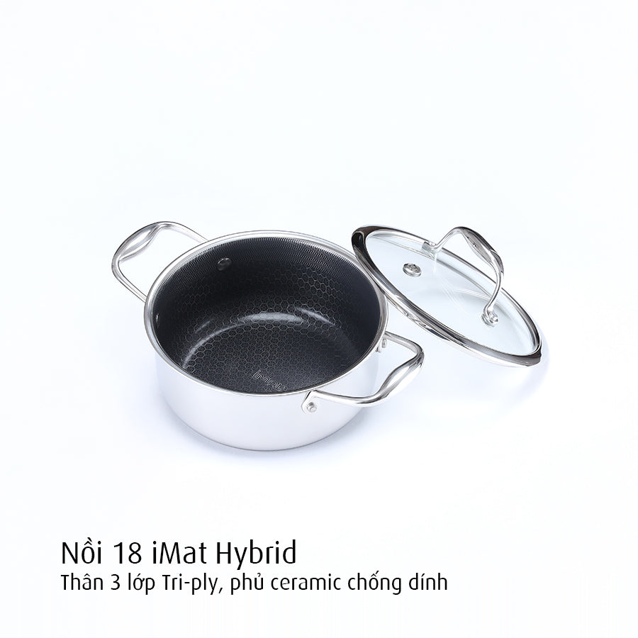 Bộ nồi iMat Hybrid kèm xửng